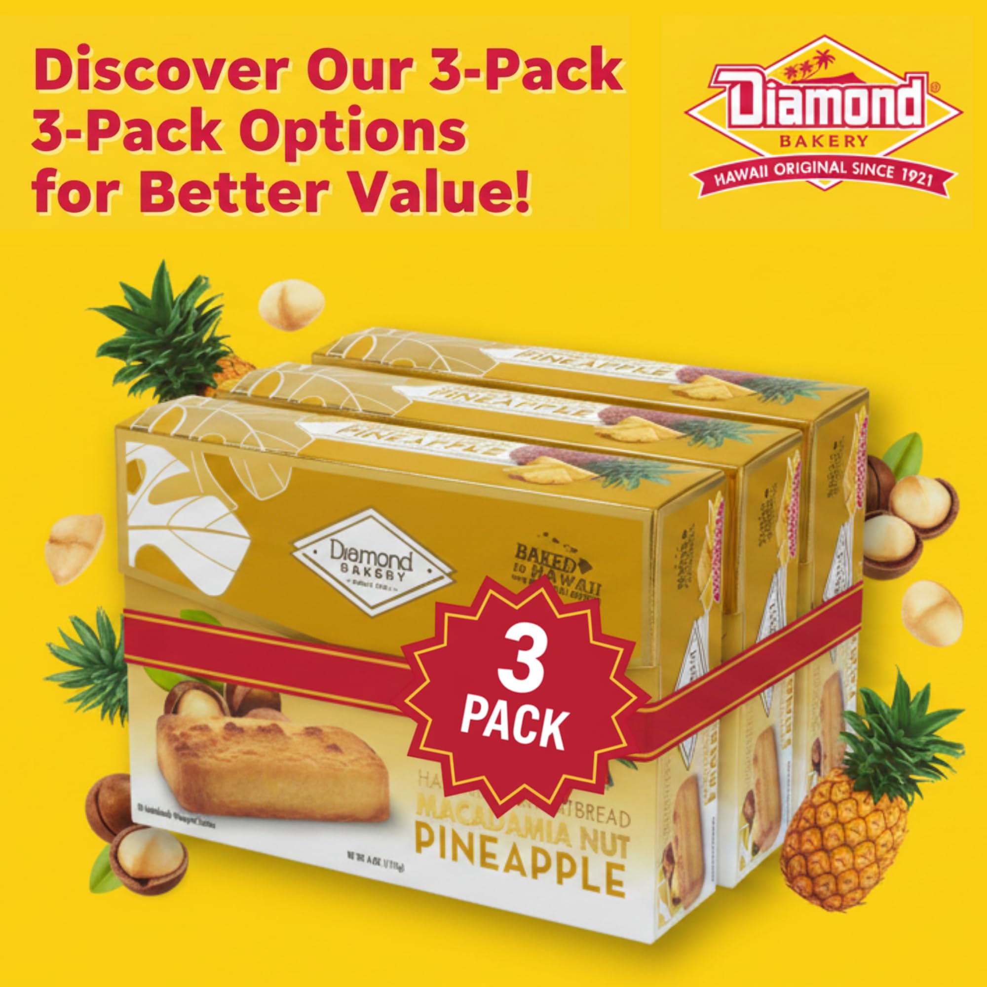Amazon.com: Diamond Bakery Hawaiian Mini Chocolate Chip Cookies